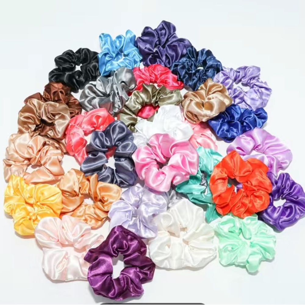 🆕30pcs, Satin Hair Scrunchies - Picture 3 of 3